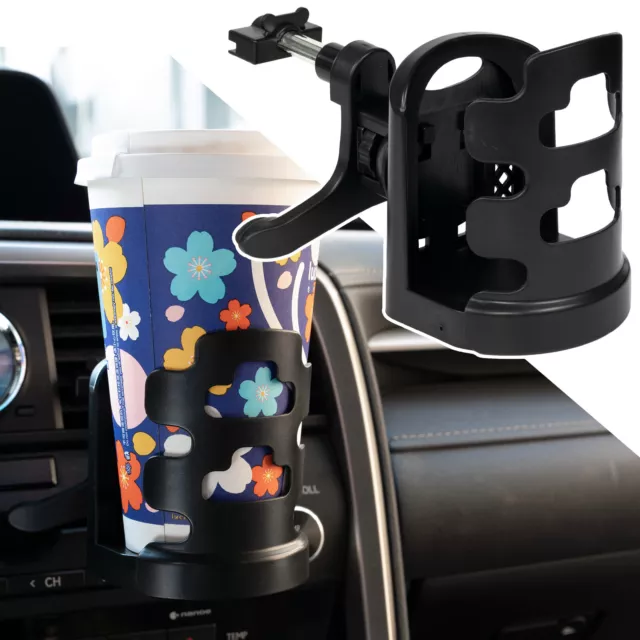 Getränkehalter Auto KFZ Becherhalter Flaschenhalter Universal Cup Holder Schwarz