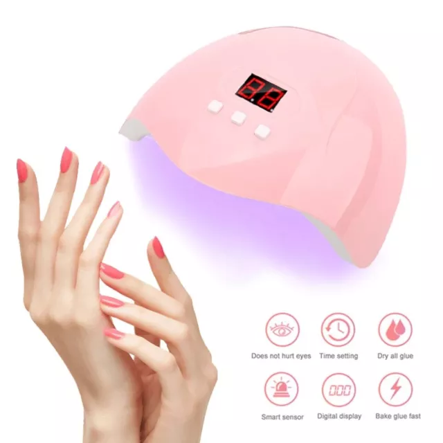 Secador de Uñas Lampara UV Para Gel De Esmalte De Uñas Sensor Automatico 3