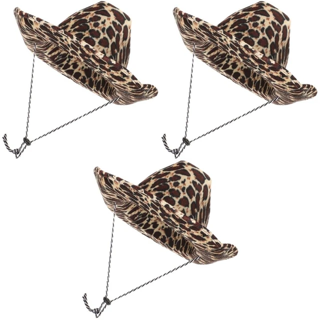 3 PCS Chapeaux Chapeau De Cowboy Costumes De Cosplay Chapeau De Femme
