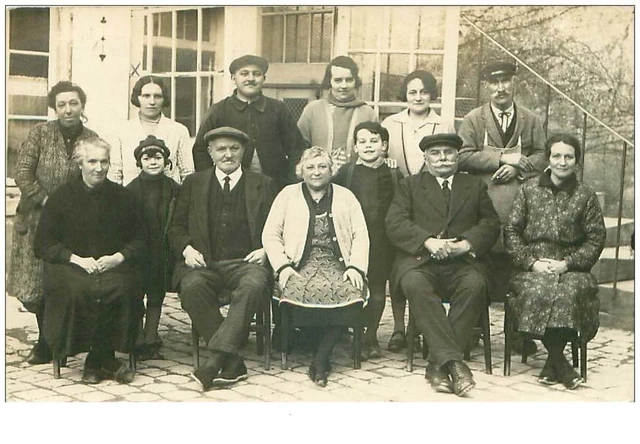 95.PONTOISE.n°19476.CP PHOTO.GROUPE DE PERSONNES