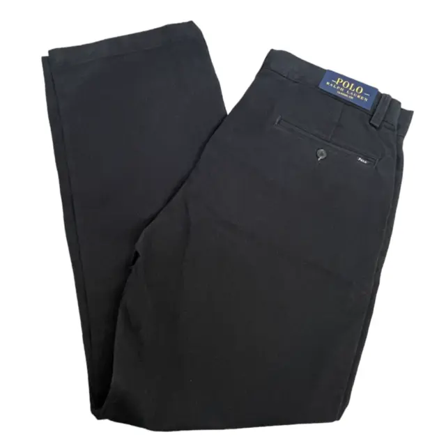Polo Ralph Lauren Mens Pants Classic Fit Black Size 33X30