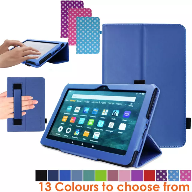 for Amazon Fire HD 8 / Plus 2022 12th Gen Tablet Flip Leather Stand Case Cover