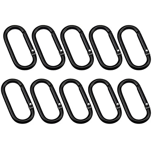smatime 10 Pcs Mousquetons Pouces Clip Mousquetons Crochet en Aluminium Mousq...