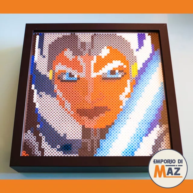 Star Wars Ahsoka Tano Limited Edition | Quadro pixelart da Collezionare | Nuovo
