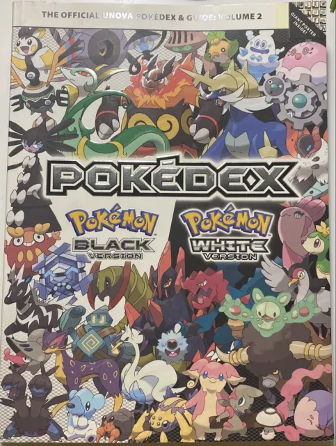 Pokemon Black White Collector's Strategy Guide & Unova Pokedex +  Map/Lithograph