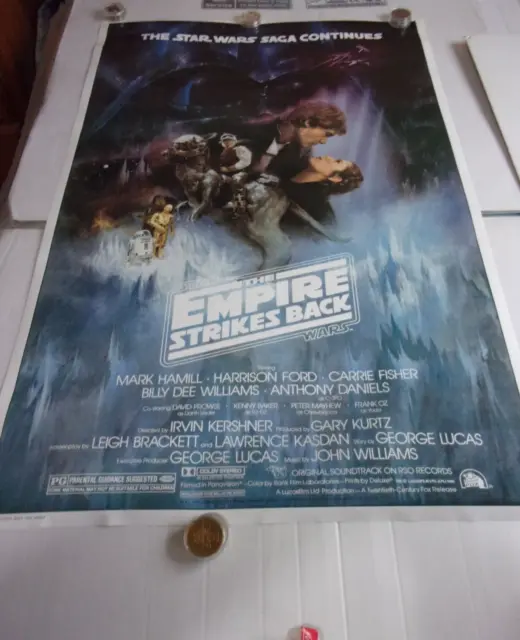 Star Wars Empire Strikes Back Poster Style A One Sheet  26.5" x 40"  1993 ZigZag