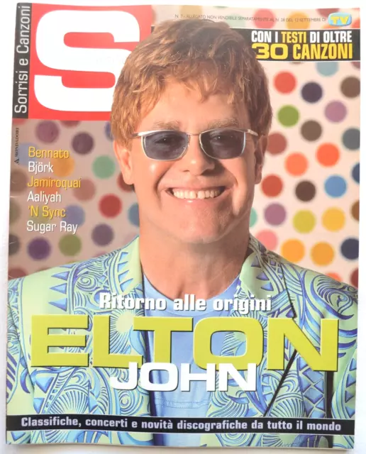 Superclassifica Sorrisi e canzoni 07/2001 Elton John Edoardo Bennato Bjork U2