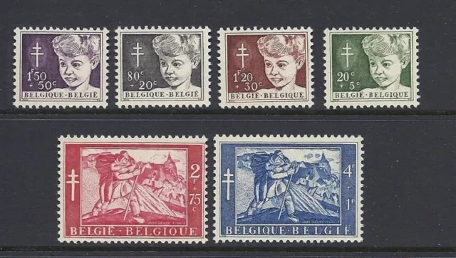 Belgique 1954 Anti- TB Ensemble Complet VF MNH