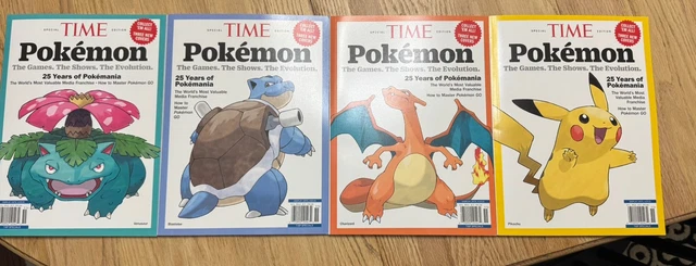 TIME MAGAZINE POKEMON 2025 Blastoise Venusaur Charizard Pikachu ...