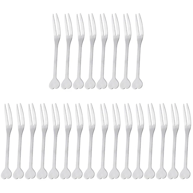 60 pz forchette per insalata forchette in acciaio inox forchette piccole