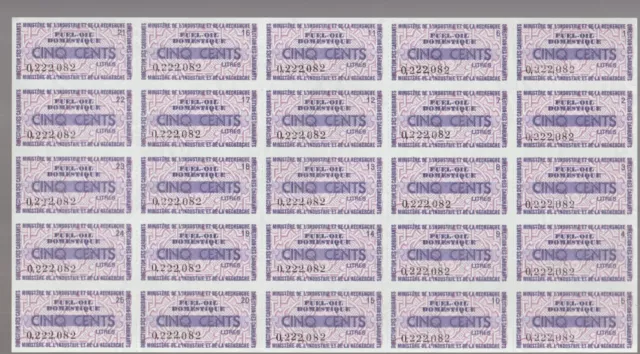 France Cinderellas Fiscal Billets Ration Carburant Auto Ministere 1969-74 NR 22