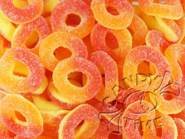 Lolliland Peach Rings 1kg Lollies