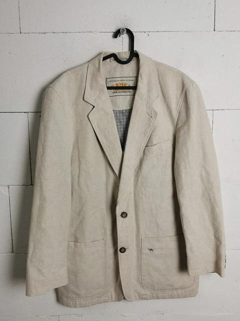 Giacca uomo lino lana albero beige AR011