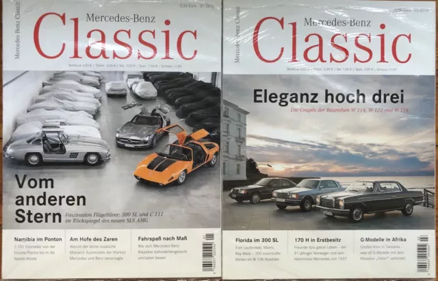 Mercedes-Benz Classic Magazin Ausgaben 1/3 2010 In Folie