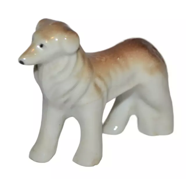 Vintage Ceramic Dog Figurine Made in Japan Collie Shepard