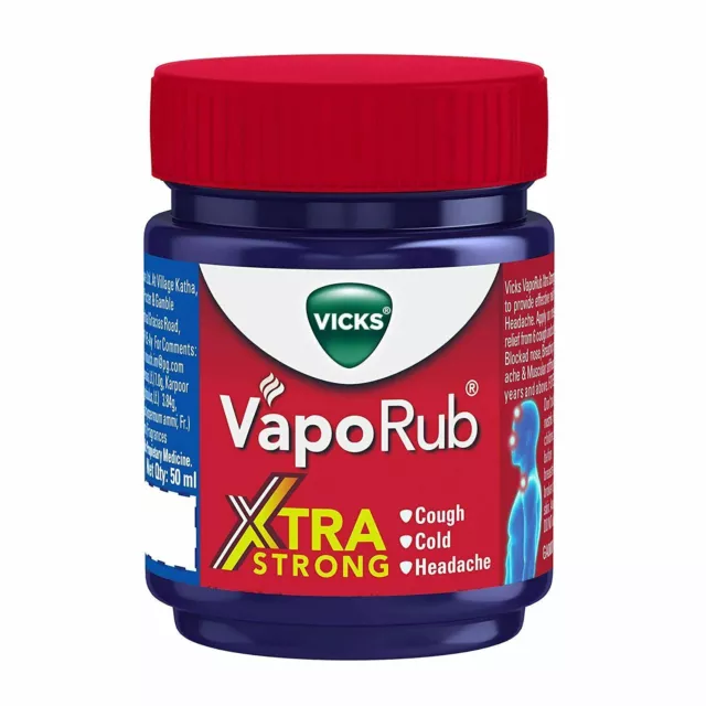 Vicks VapoRub Xtra Strong for Cough Cold and Headache - 50 ml