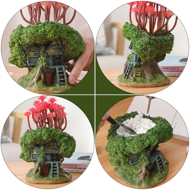1pc Bonsai Topf Baum Skulptur Kleine Pflanzer Topf 7