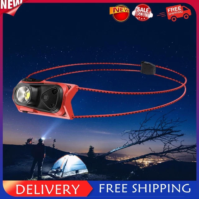 Wiederaufladbare Stirnlampe 4 Modi XPG-Stirnlampe für Notfälle im Freien (Rot)