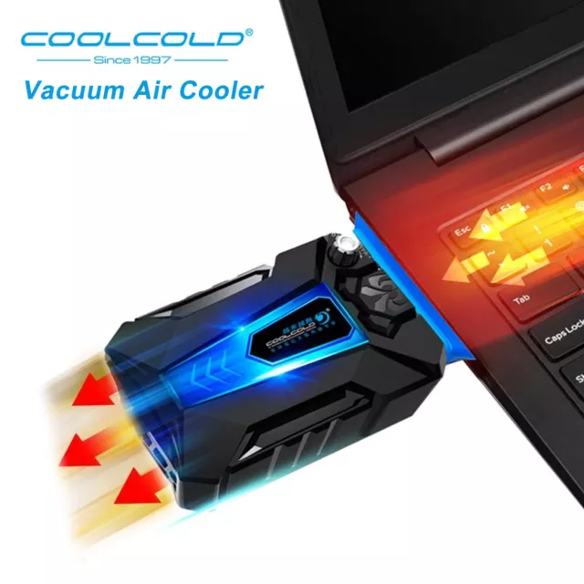 COOLCOLD K27 Portable Cooler USB Air Extracting Cooling Vacuum Fan Radiator AU 2