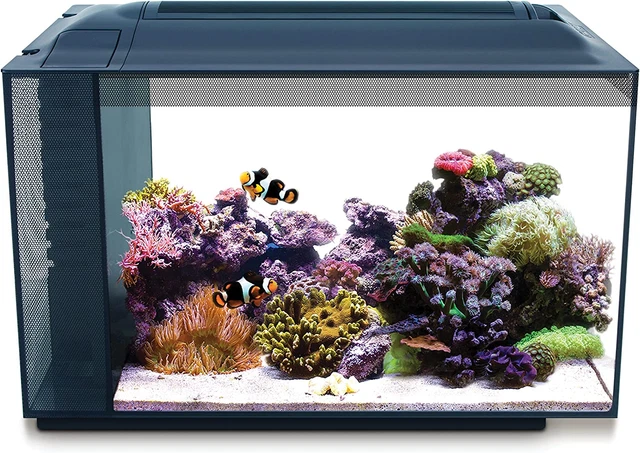 Fluval Sea Evo XII Saltwater Fish Tank Aquarium Kit, Black, 13.5 gal, 10531A1