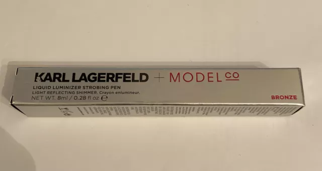 Karl Lagerfeld + Model Co Liquid Luminizer Strobing Pen 8ML in Bronze Limited Ed