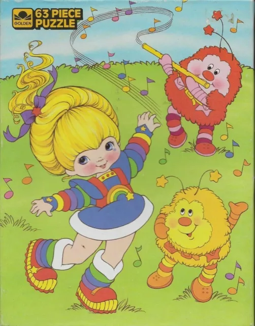 Vintage Rainbow Brite 63 Piece 12" x 15" Jigsaw Puzzle Golden 1983