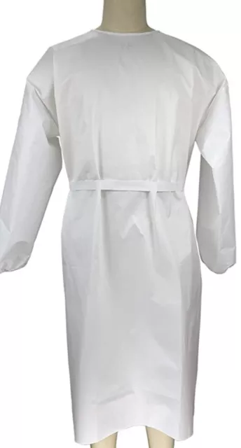 Disposable Isolation Gown White Non - Medical Use/Crafts Paint XL, set of 2