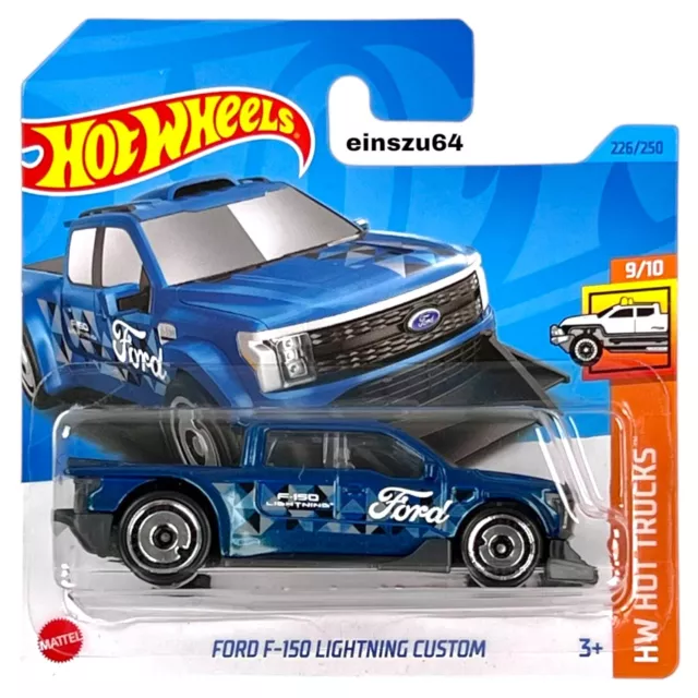 Hot Wheels 2023 - Ford F-150 Lightning Custom -Hot Trucks 9/10 - HKG66 - 226/250