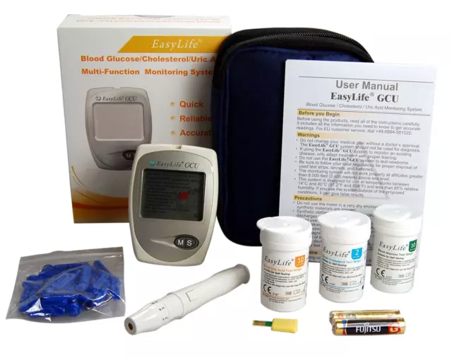 EasyLife triple Function Home  Cholesterol / Glucose / Uric Acid Monitor