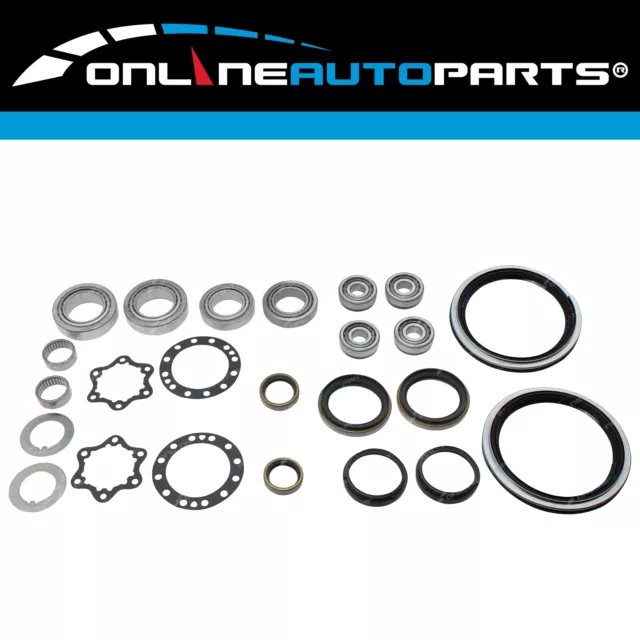 4wd Hub + Wheel Bearing Repair Kit Front Swivel Knuckle Seal for Patrol GU Y61 2