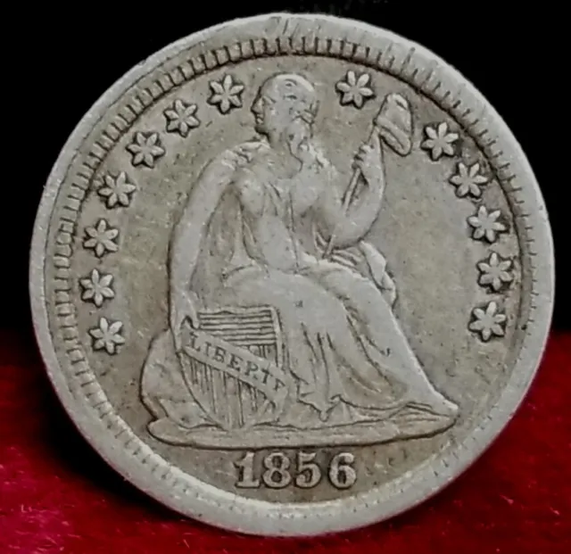 1856 5c. Seated Liberty Half Dime Very Fine