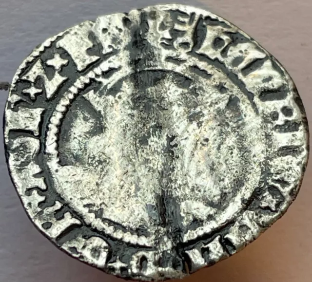 1530-44 Henry VIII (8th) Silver Hammered halfgroat York Mint Key MM