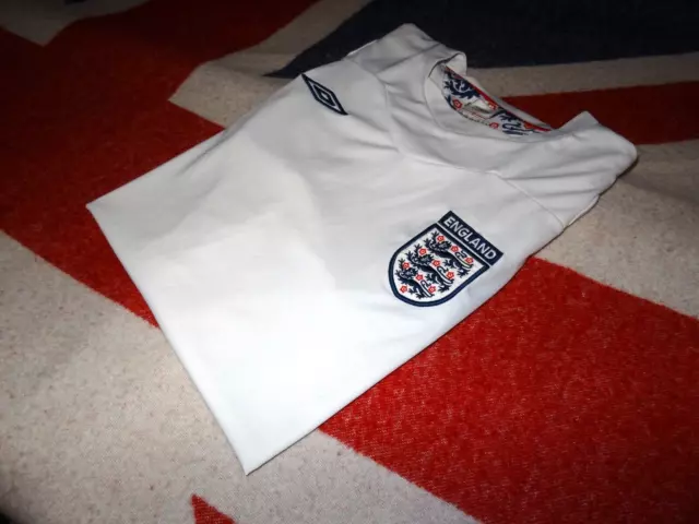 Vintage England Umbro Training Football Shirt Size L (Large) Retro