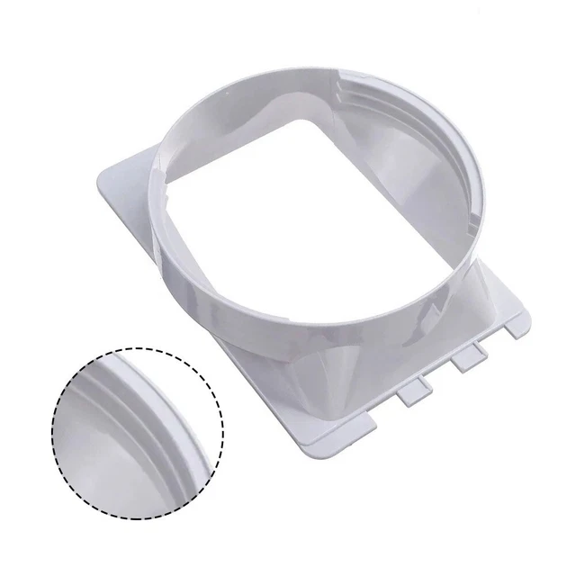 Adaptateur Tuyau Climatiseur Portable 15 Cm - Joint Battant Pour Porte - PVC Gris