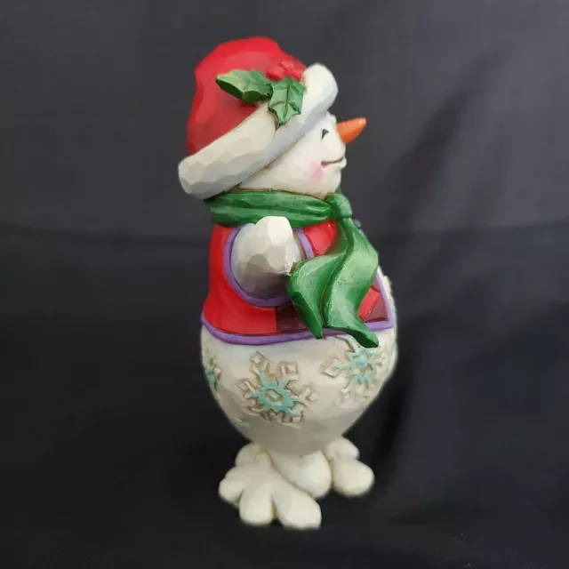 Jim Shore WALKING IN WONDERLAND Snowman Figurine #4053818 2016 Heartwood Creek 3