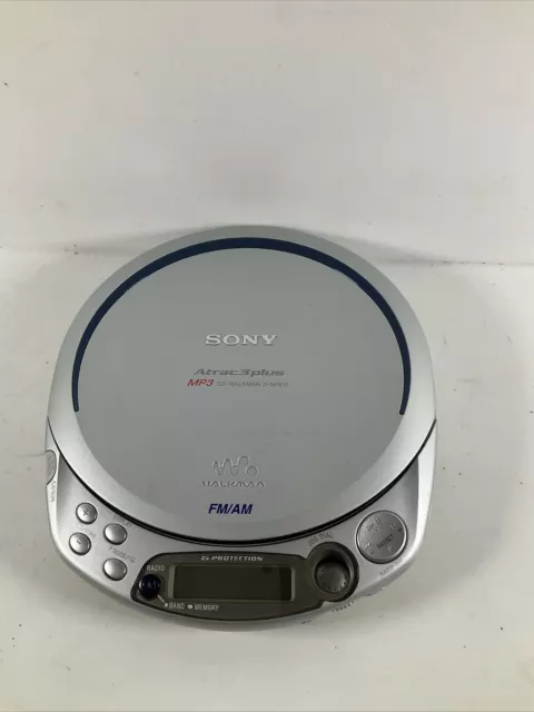 Sony D-NF611 Argent Atrac / MP3 CD Tuner Walkman- Testé en Marche