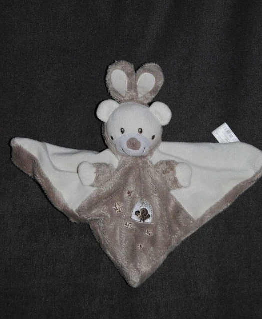Doudou Plat Ours Déguisé Lapin SIMBA TOYS NICOTOY  Cage Oiseau Beige Crème TTBE
