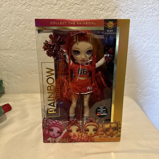 Red & Royal Cheerleader Knit Doll main image 0