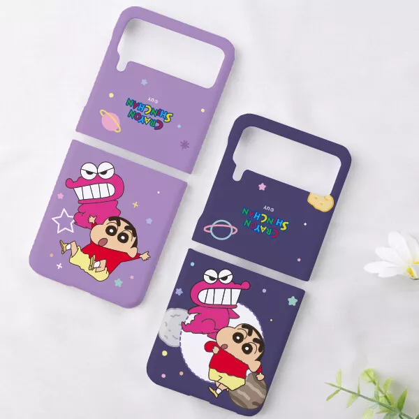 Crayon Shin-chan Chocobi Dino Slim Hard Case for Galaxy Z Flip4 Z Flip3