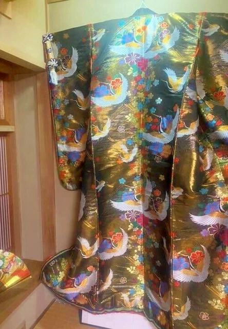 Japanese Kimono Uchikake Wedding Pure Silk  japan 172