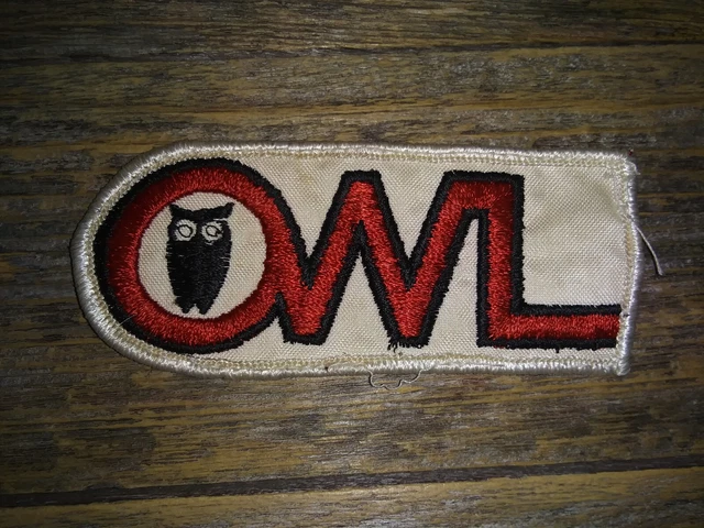 Vintage "OWL" Carnivorous Birds or Tootsie Pop Candy Fans Sewing Cloth Hat Patch