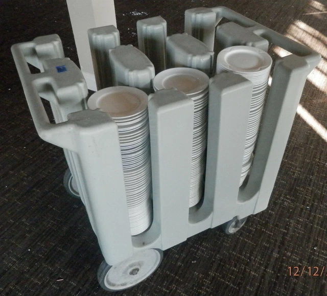 Cambro 6 Column NSF Hotel Restaurant Push Dish Dolly Cart Caddy Model DC700 Cambro 6 Column NSF Hotel Restaurant Push Dish Dolly Cart Caddy Model DC700