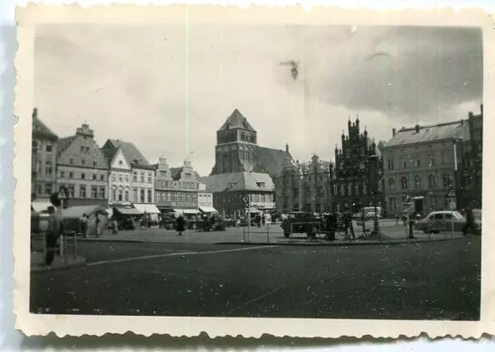 Orig. Privat-Foto GREIFSWALD 1960 Marktplatz