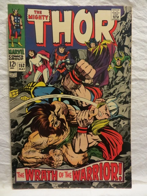 1968 Mighty Thor Comic Book..vol.1..No.152..Marvel..ulik..loki..high-Grade!!!!!