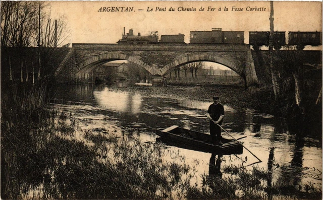 CPA Argentan - Le Pont du Chemin de Fer a la Fpsse Corbette (259094)