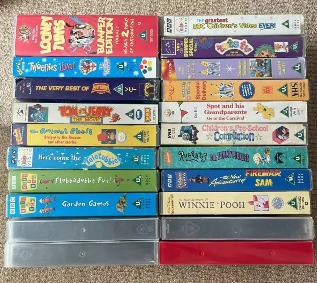 VHS TAPES INC Disney, Tweenies, Teletubbies, Tots TV, Brum etc $7.46 ...