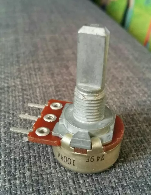 ALPS 749F 100KA Einzelner Mono Mixer Topf Potentiometer Lautstärke Japan MIJ D Post