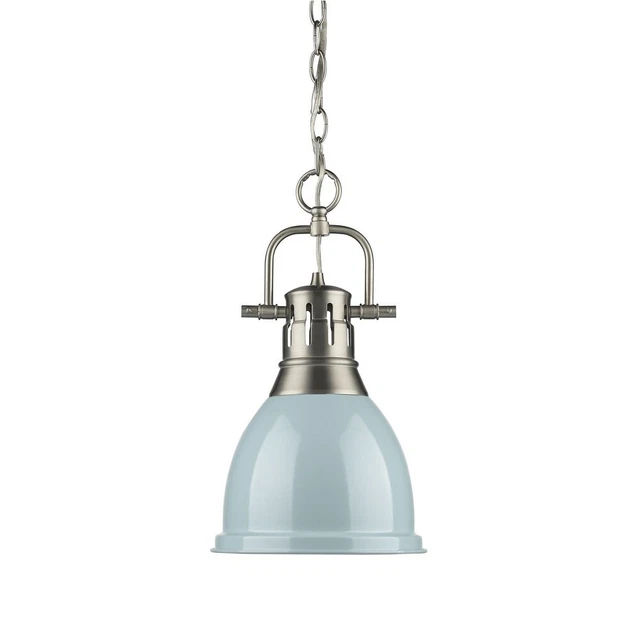 Golden Lighting - One Light Pendant - Duncan - 1 Light Small Pendant with Chain