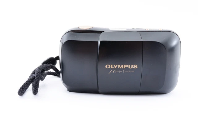 ✨N-MINT✨ Olympus μ Mju Panorama Black 35mm Point & Shoot Film Camera JAPAN S437