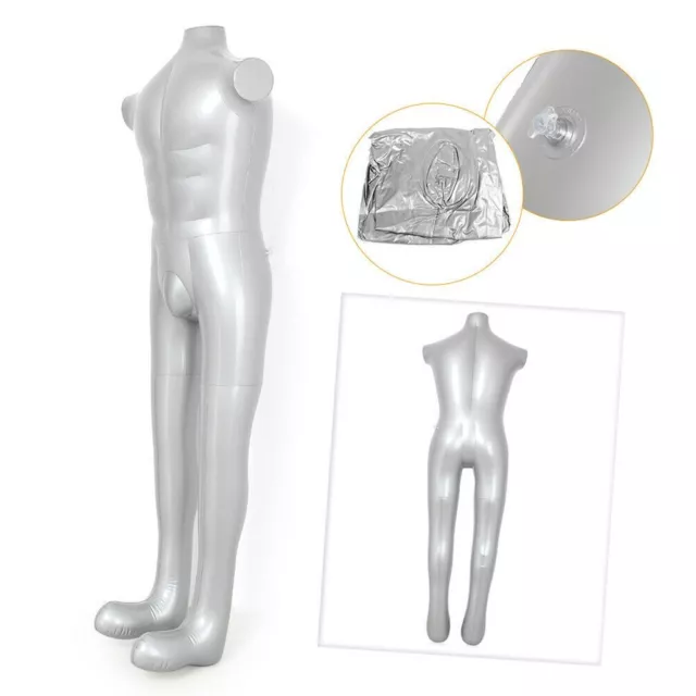 Functional Armless Display Model for Jewelry and Scarves Male Inflatable Torso
